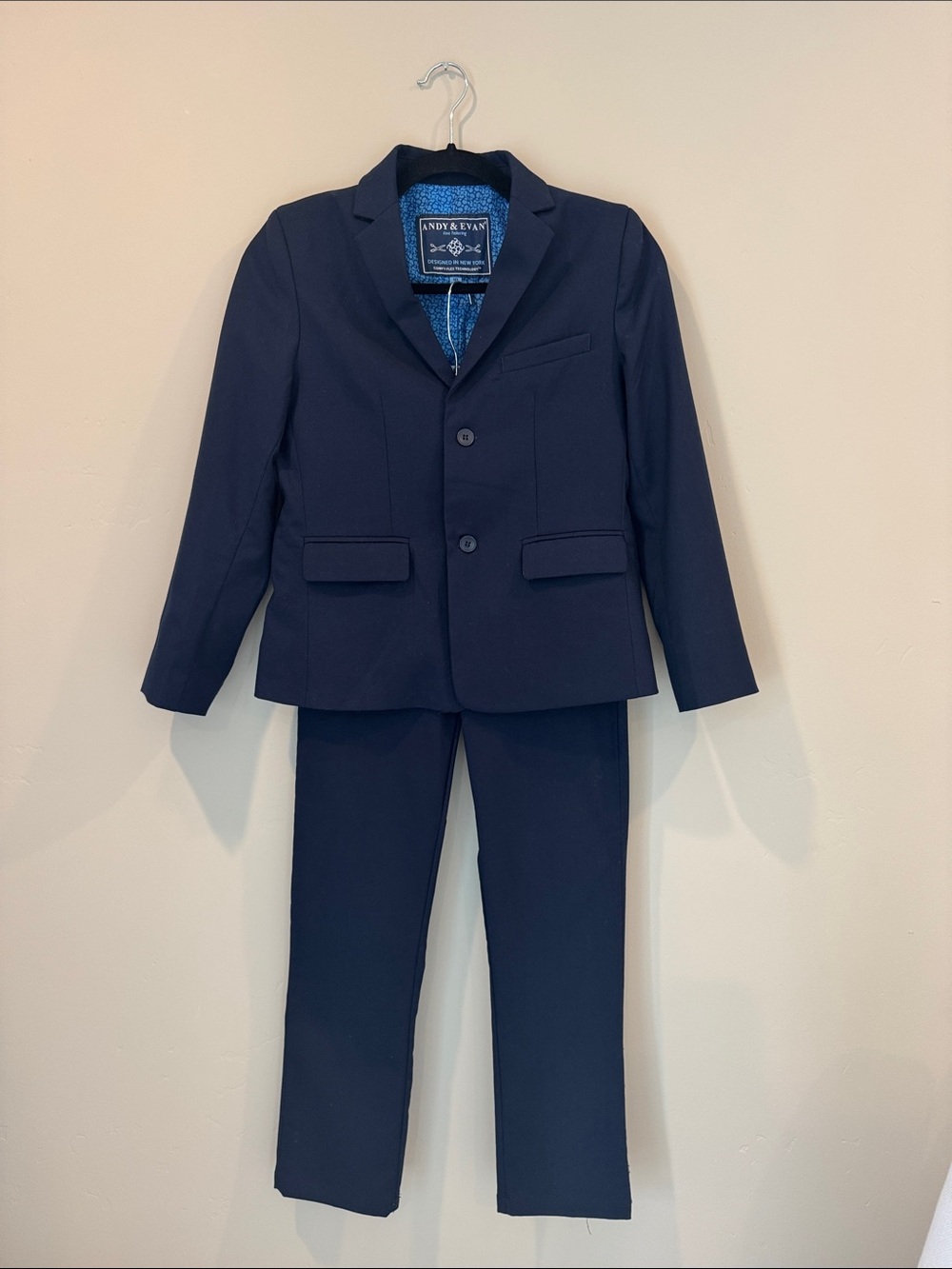 Andy & Evan Boys Navy Two-Piece Suit
